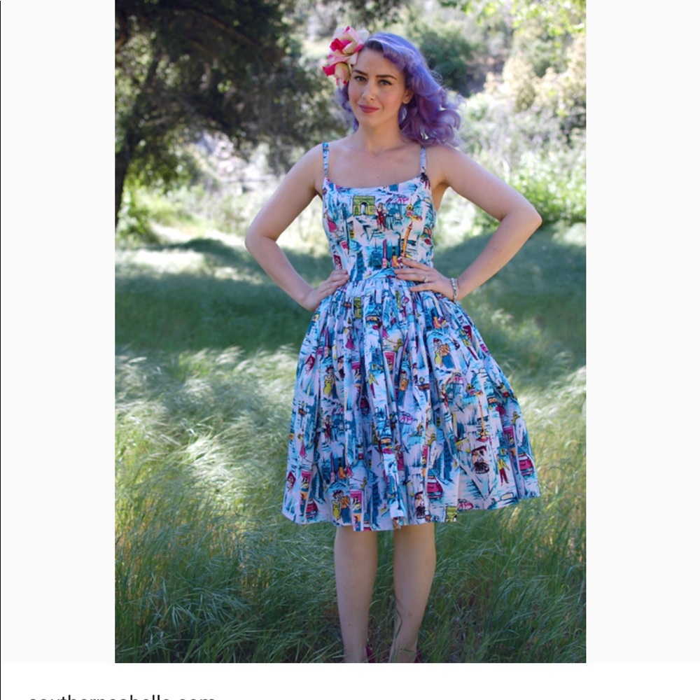 Pinup Couture Jenny Dress Paris Small